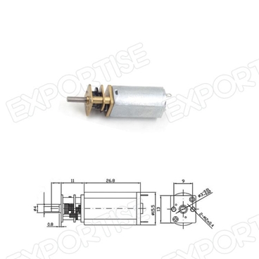 13GA 6V Small Size Metal Gear DC Motor 30RPM