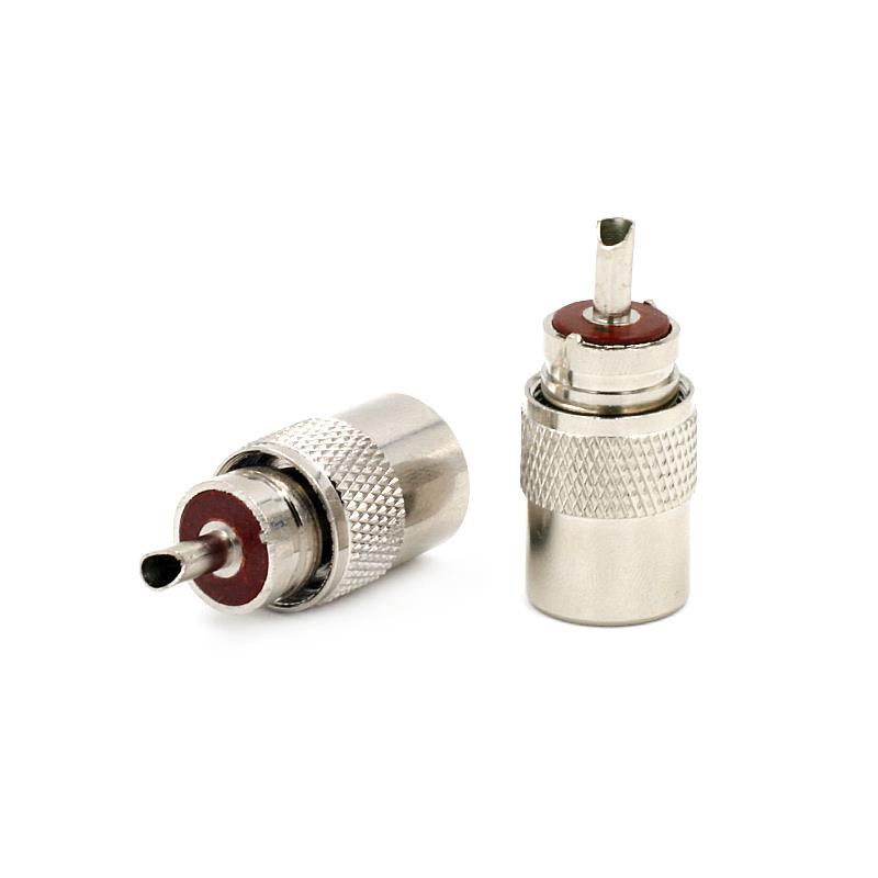 UHF PL259 Solder Connector Plug With Reducer for RG8X Coaxial Coax