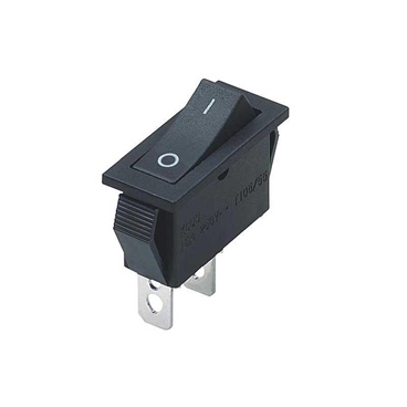 Rocker Switch ON-OFF 2PIN 16A 250VAC Black