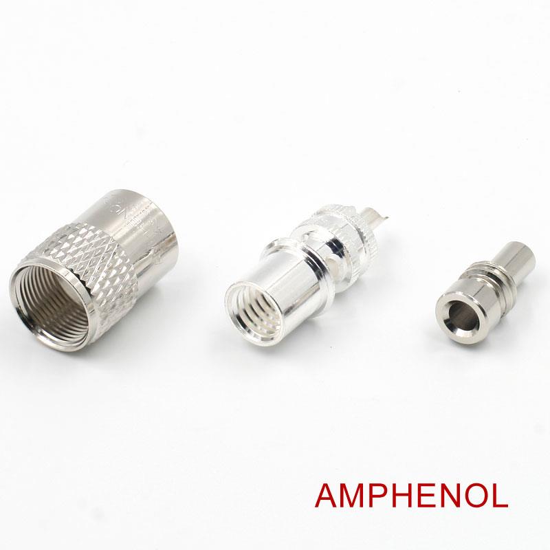 AMPHENOL UHF/PL259 Male Solder Coax Connector With Reducer for 50ohm