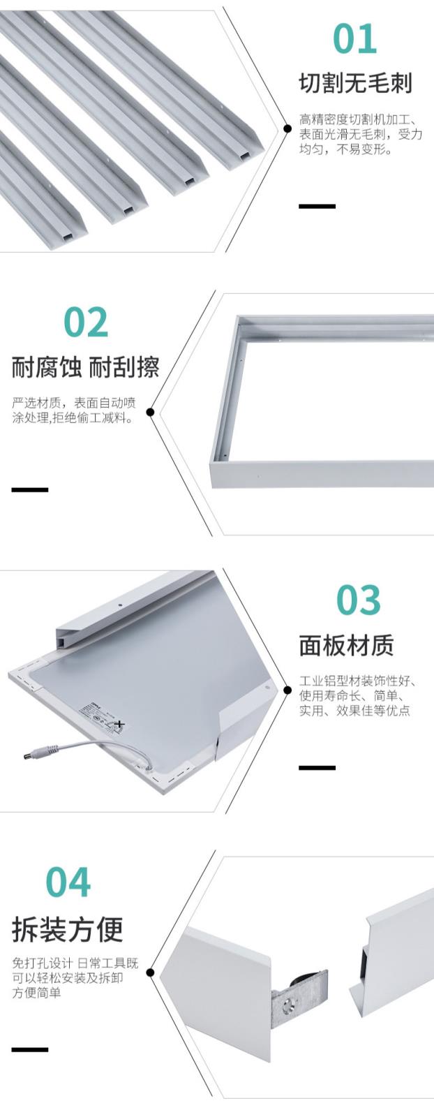 No-screw Surface Mounting Kit For LED Backlight Panel - details (1).jpg