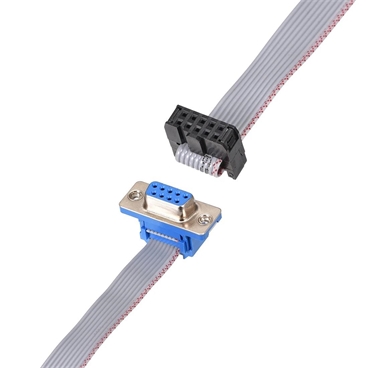 IDC 10pin to DB9 Female Flat Ribbon Cable