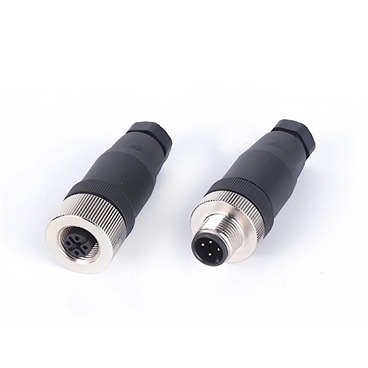 M12 Male and Female Straight Plugs Collection