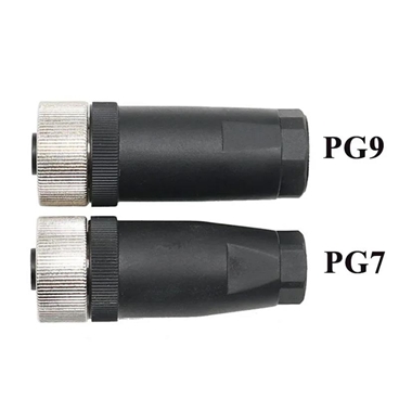 M12 Male and Female Straight Plugs Collection