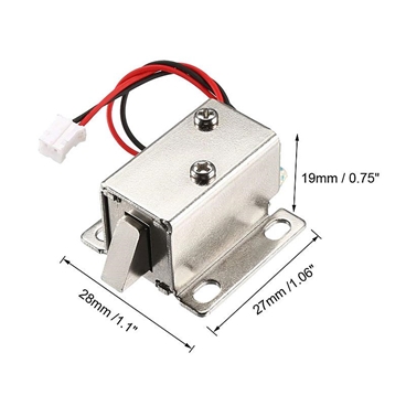 Electric Solenoid Lock DC 12V Assembly for Door Cabinet Drawer