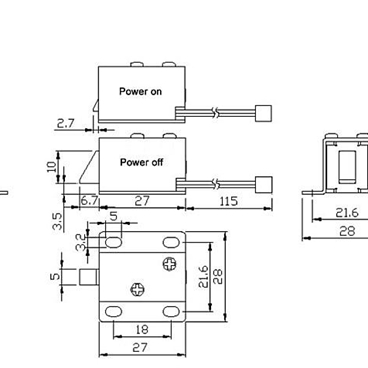 Electric Solenoid Lock DC 12V Assembly for Door Cabinet Drawer