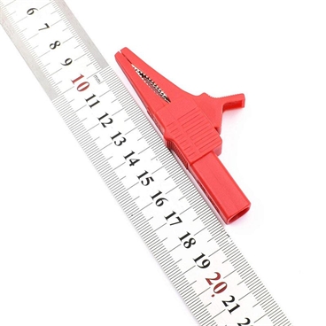 Large Heavy Duty Full Insulated Alligator Clips with 4mm Banana Jack CAT II 32A