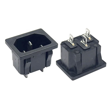 IEC Appliance Inlet/Outlet C14, Snap-in Mounting