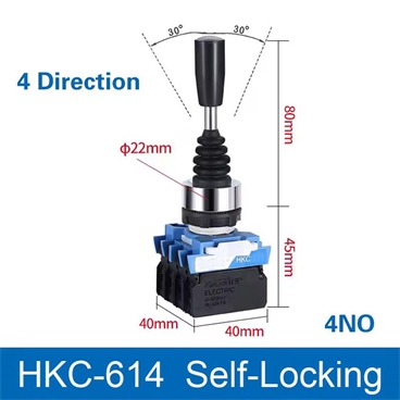 4 Ways Joystick Cross Rocker Switch Self-locking HKC Series